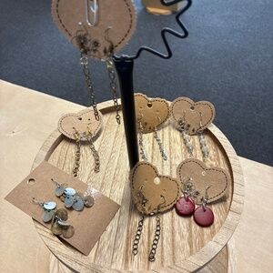 Handcrafted earrings made from vintage necklaces $8 each